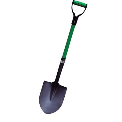 Ferramenta de escavação de espadas de jardim Tipo S518GY-B Pá de ponto redondo com alça de fibra de vidro Y