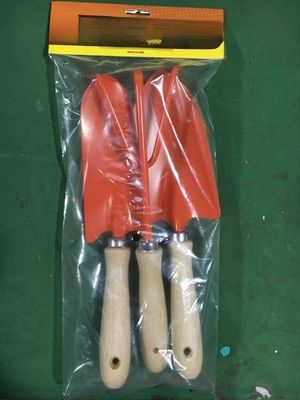 SET DE INSTRUMENTOS ESSENCIALES DE JARDIM 3PCS Mãos de madeira Mini pá/rack/espada para plantas de flores