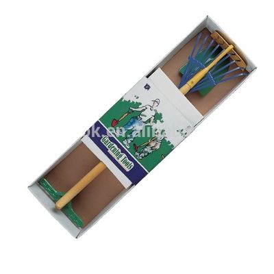 10pcs ferramentas de jardim de mão conjunto com longo punho de madeira multifuncional e suporte personalizado