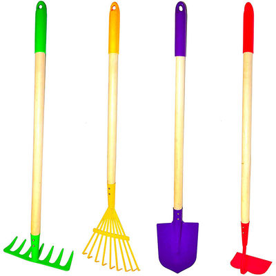 10pcs ferramentas de jardim de mão conjunto com longo punho de madeira multifuncional e suporte personalizado