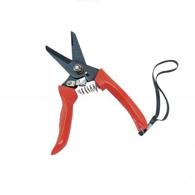 Red 7&quot; SE744 Tesoura de jardim com alça de plástico Tipo de poda de contorno