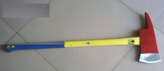 Machado de bombeiro multifuncional de corte com alça de fibra de vidro revestida de plástico